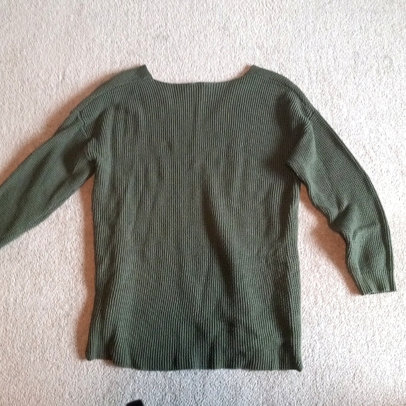 Olive green knitted Ricki's sweater - Picture 2 of 3